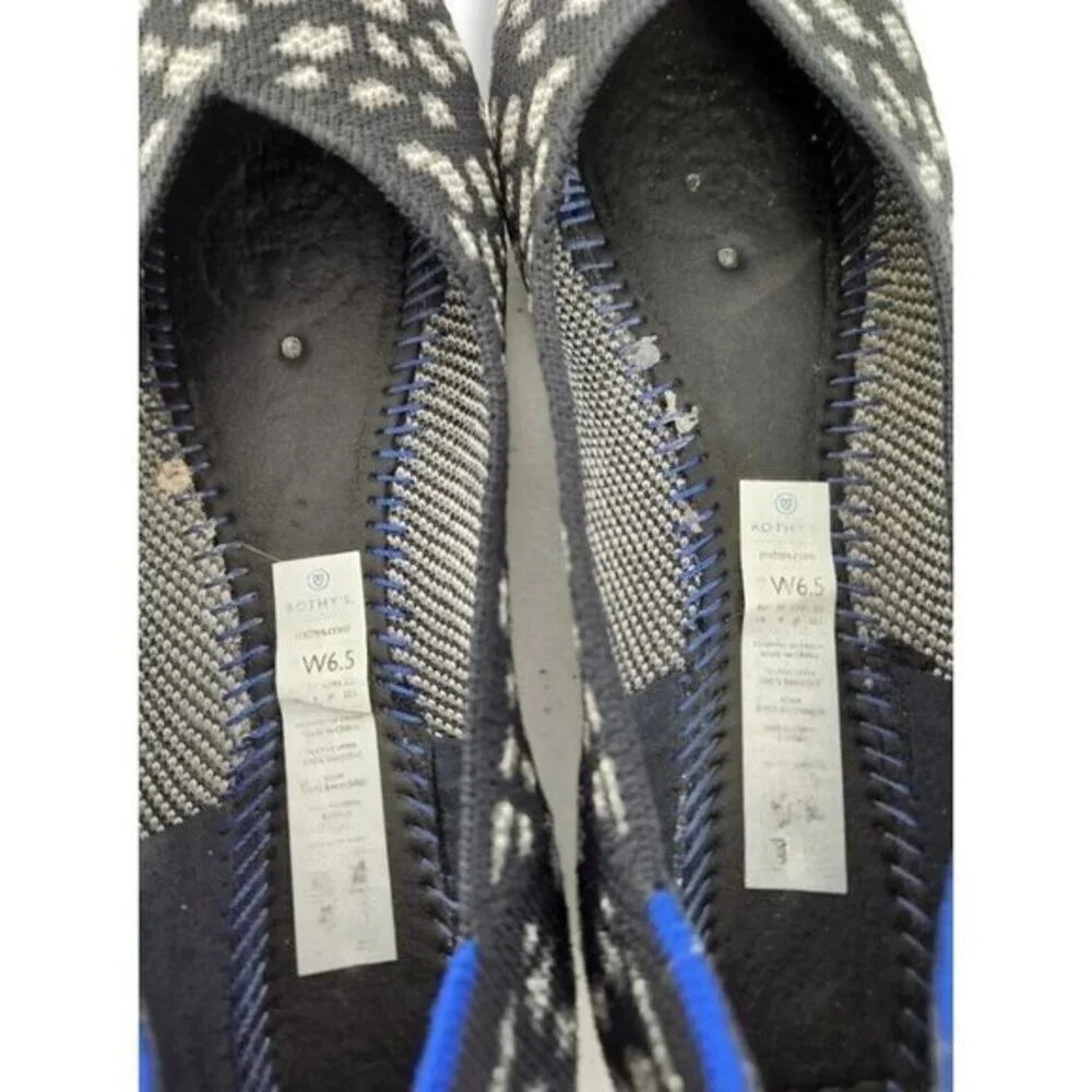 Rothy's Charcoal Kitten Flat Ballet Shoes Womens 6.5 Rare Discontinued‎